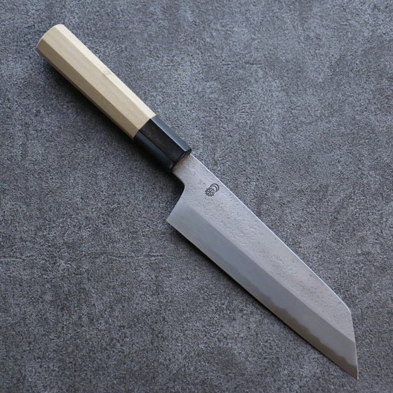 Kikuzuki White Steel No.2 Nashiji Kiritsuke Santoku 180mm Magnolia Handle - Japanny - Best Japanese Knife