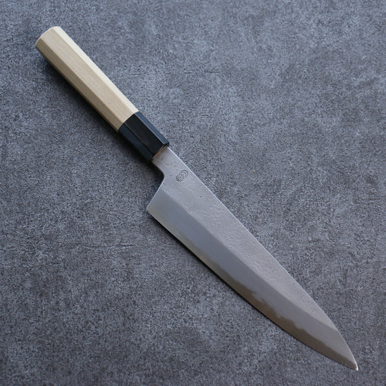 Kikuzuki White Steel No.2 Nashiji Gyuto 210mm Magnolia Handle - Japanny - Best Japanese Knife