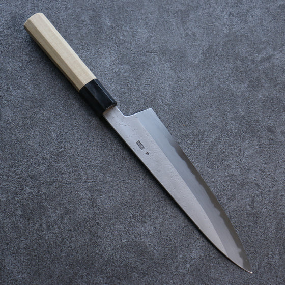 Kikuzuki White Steel No.2 Nashiji Gyuto 210mm Magnolia Handle - Japanny - Best Japanese Knife