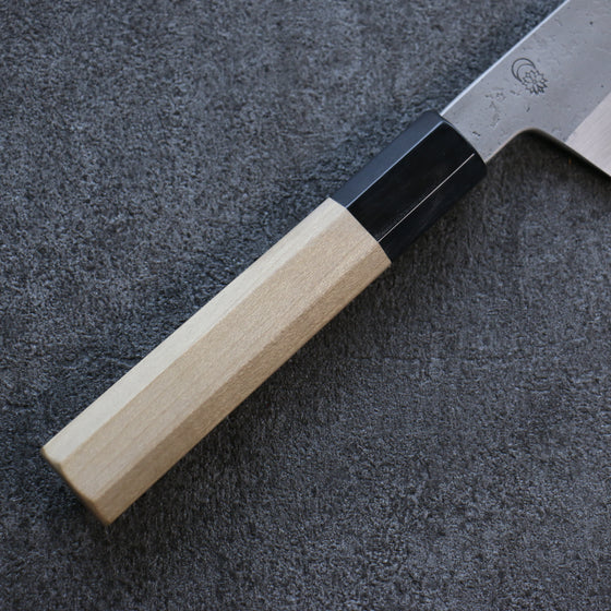 Kikuzuki White Steel No.2 Nashiji Gyuto 210mm Magnolia Handle - Japanny - Best Japanese Knife