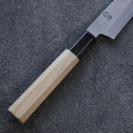 Kikuzuki White Steel No.2 Nashiji Petty-Utility 150mm Magnolia Handle - Japanny - Best Japanese Knife