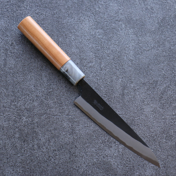 Nao Yamamoto White Steel No.2 Kurouchi Petty-Utility 135mm Cherry Blossoms Handle - Japanny - Best Japanese Knife