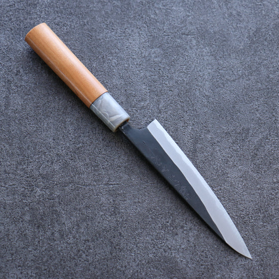 Nao Yamamoto White Steel No.2 Kurouchi Petty-Utility 135mm Cherry Blossoms Handle - Japanny - Best Japanese Knife