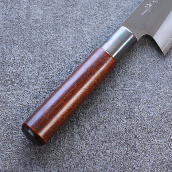 Misuzu VG10 Kasumitogi Bunka 180mm Brown Lacquered Handle - Japanny - Best Japanese Knife