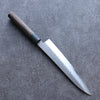 Shizu Gen VG10 Hammered Black Finished Gyuto 210mm Brown Pakka wood Handle - Japanny - Best Japanese Knife