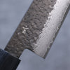 Shizu Gen VG10 Hammered Black Finished Gyuto 210mm Brown Pakka wood Handle - Japanny - Best Japanese Knife