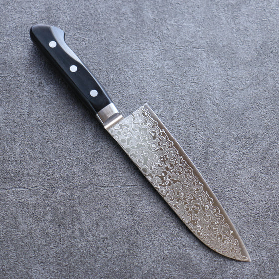 Seisuke AUS10 45 Layer Damascus Santoku 165mm Black Pakka wood Handle - Japanny - Best Japanese Knife