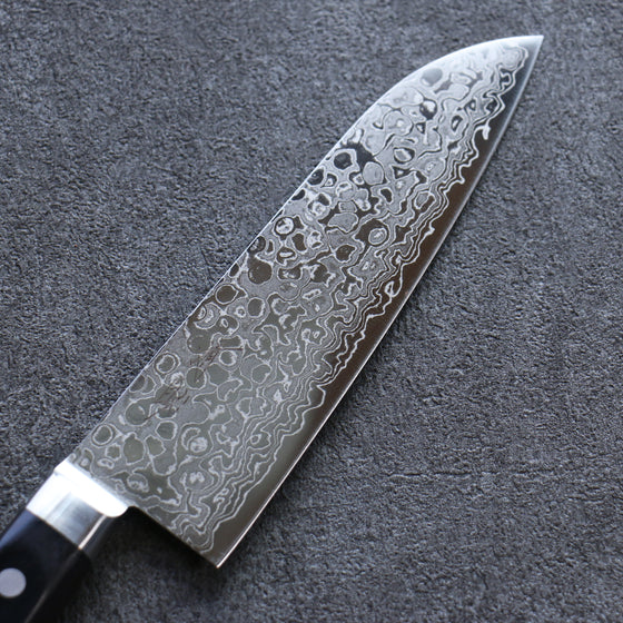 Seisuke AUS10 45 Layer Damascus Santoku 165mm Black Pakka wood Handle - Japanny - Best Japanese Knife