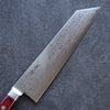 Seisuke VG10 33 Layer Mirrored Finish Damascus Kiritsuke Gyuto 210mm Red Pakka wood Handle - Japanny - Best Japanese Knife