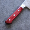 Seisuke VG10 33 Layer Mirrored Finish Damascus Kiritsuke Gyuto 210mm Red Pakka wood Handle - Japanny - Best Japanese Knife