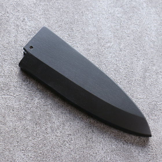 Black Magnolia Sheath for 150mm Deba with Plywood pin Kaneko - Japanny - Best Japanese Knife