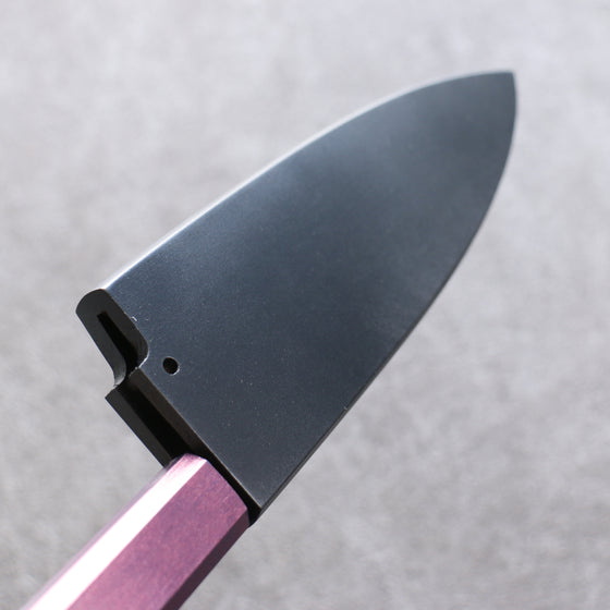 Black Magnolia Sheath for 165mm Deba with Plywood pin Kaneko - Japanny - Best Japanese Knife