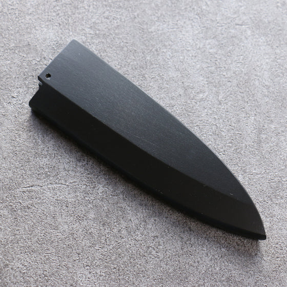 Black Magnolia Sheath for 180mm Deba with Plywood pin Kaneko - Japanny - Best Japanese Knife