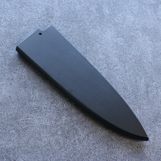 Black Magnolia Sheath for 195mm Deba with Plywood pin Kaneko - Japanny - Best Japanese Knife