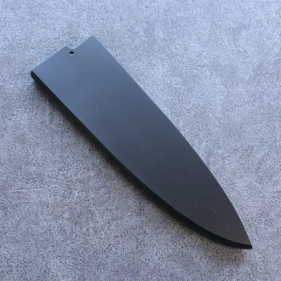 Black Magnolia Sheath for 225mm Deba with Plywood pin Kaneko - Japanny - Best Japanese Knife