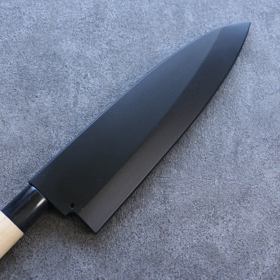 Black Magnolia Sheath for 225mm Deba with Plywood pin Kaneko - Japanny - Best Japanese Knife