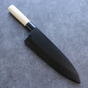 Black Magnolia Sheath for 225mm Deba with Plywood pin Kaneko - Japanny - Best Japanese Knife