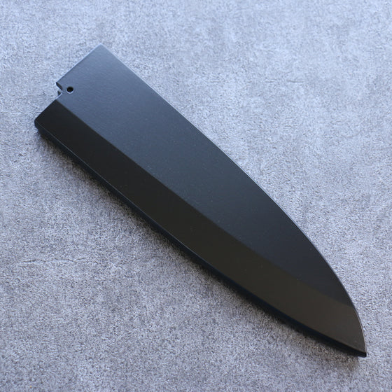 Black Magnolia Sheath for 240mm Deba with Plywood pin Kaneko - Japanny - Best Japanese Knife