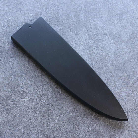 Black Magnolia Sheath for 240mm Deba with Plywood pin Kaneko - Japanny - Best Japanese Knife