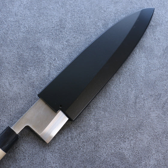 Black Magnolia Sheath for 240mm Deba with Plywood pin Kaneko - Japanny - Best Japanese Knife