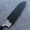 Black Magnolia Sheath for 165mm Santoku with Plywood pin Kaneko - Japanny - Best Japanese Knife