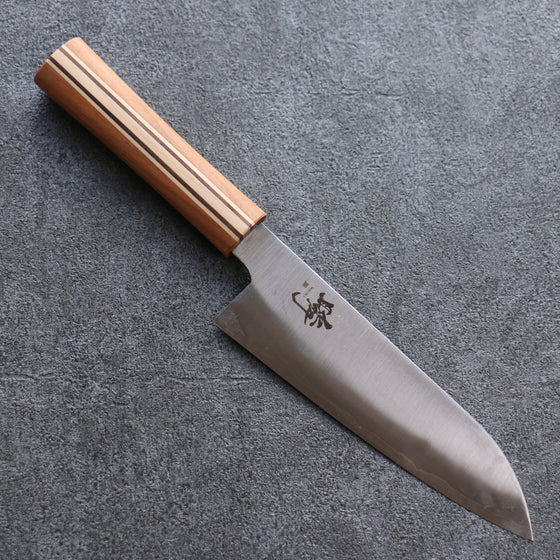 Shigeki Tanaka Majiro Silver Steel No.3 Santoku 165mm Maple, Cherry, Walnut Handle - Japanny - Best Japanese Knife