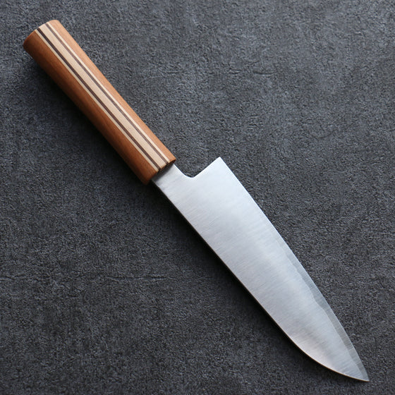 Shigeki Tanaka Majiro Silver Steel No.3 Santoku 165mm Maple, Cherry, Walnut Handle - Japanny - Best Japanese Knife