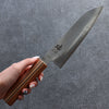 Shigeki Tanaka Majiro Silver Steel No.3 Santoku 165mm Maple, Cherry, Walnut Handle - Japanny - Best Japanese Knife