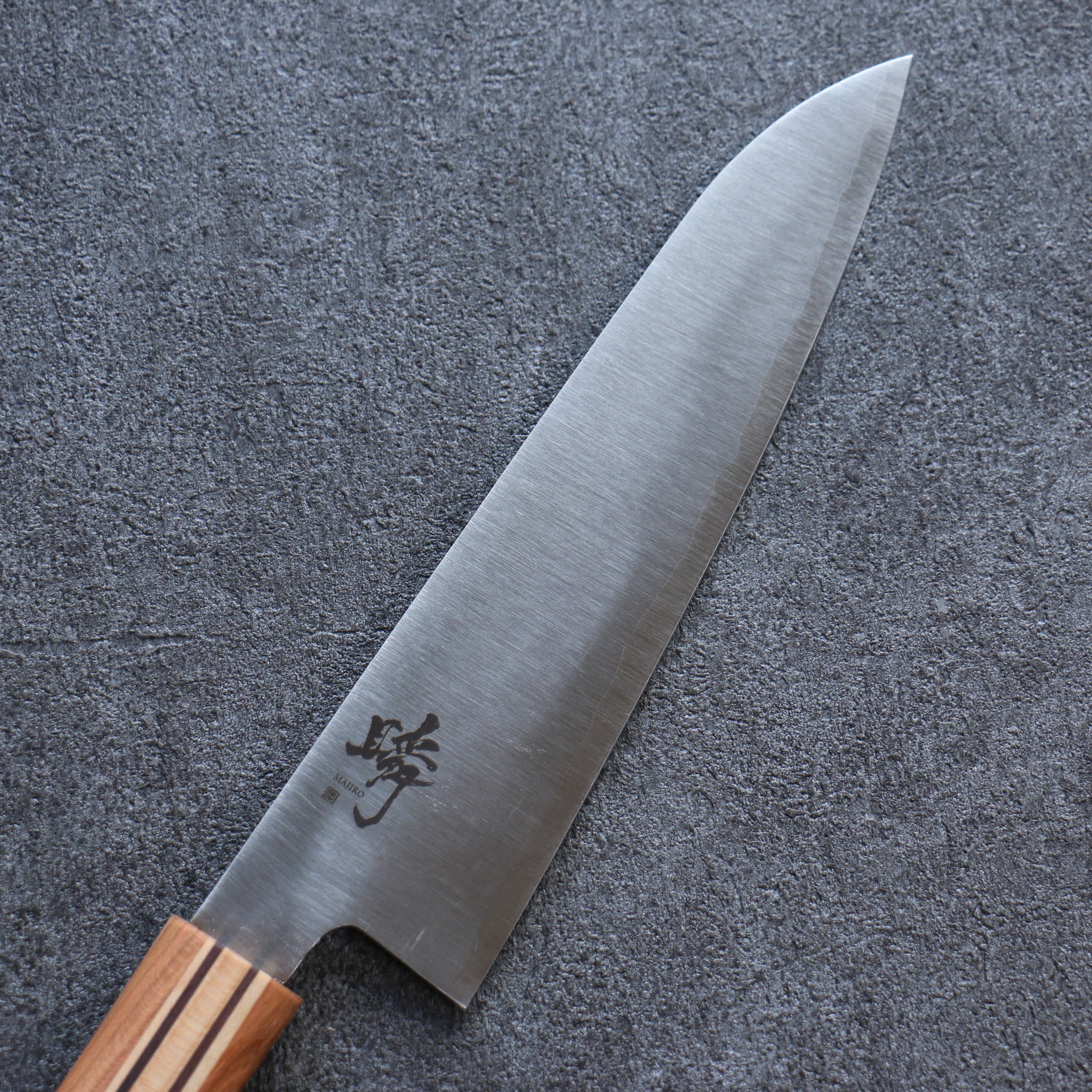 Shigeki Tanaka Majiro Silver Steel No.3 Gyuto 190mm Maple, Cherry, Walnut Handle - Japanny - Best Japanese Knife
