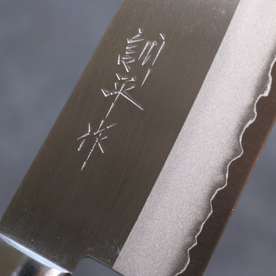 Kunihira VG1 Migaki Finished Santoku 170mm Navy blue Pakka wood Handle - Japanny - Best Japanese Knife