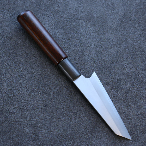 Misuzu VG10 Kasumitogi Kiritsuke Petty-Utility 105mm Brown Lacquered Handle - Japanny - Best Japanese Knife