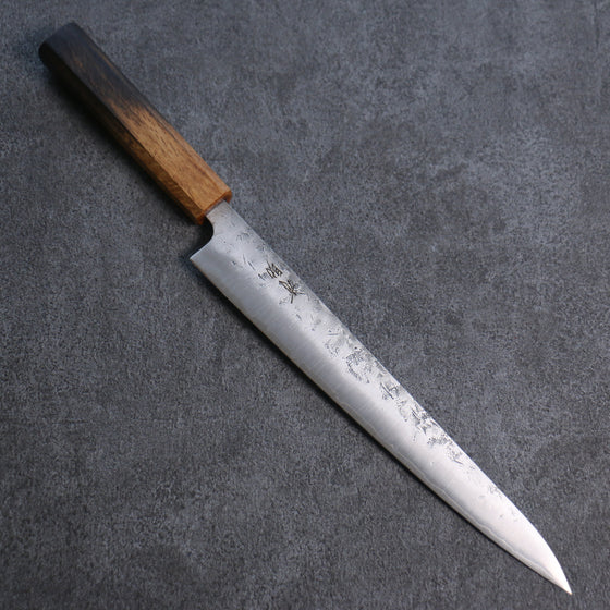 Seisuke SLD Washiji Sujihiki 240mm Burnt Oak Handle - Japanny - Best Japanese Knife