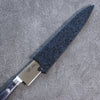 Seisuke Seiten Molybdenum Petty-Utility 150mm Navy blue Pakka wood Handle with Sheath - Japanny - Best Japanese Knife