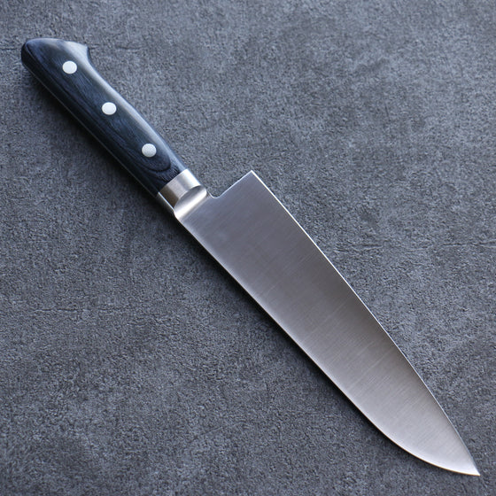 Seisuke Seiten Molybdenum Santoku 180mm Navy blue Pakka wood Handle with Sheath - Japanny - Best Japanese Knife