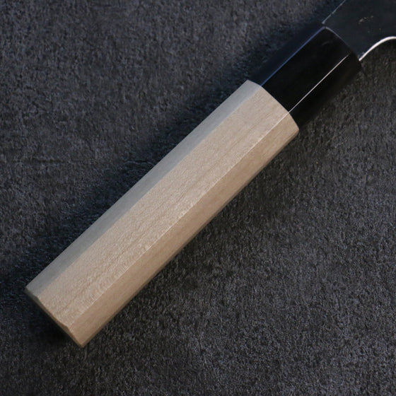 Kikuzuki White Steel No.2 Black Finished Nakiri 180mm Magnolia Handle - Japanny - Best Japanese Knife