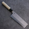 Kikuzuki White Steel No.2 Nashiji Nakiri 180mm Magnolia Handle - Japanny - Best Japanese Knife