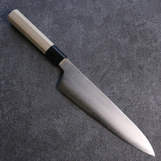 Kikuzuki Silver Steel No.3 Bokashi Gyuto  210mm Magnolia Handle - Japanny - Best Japanese Knife