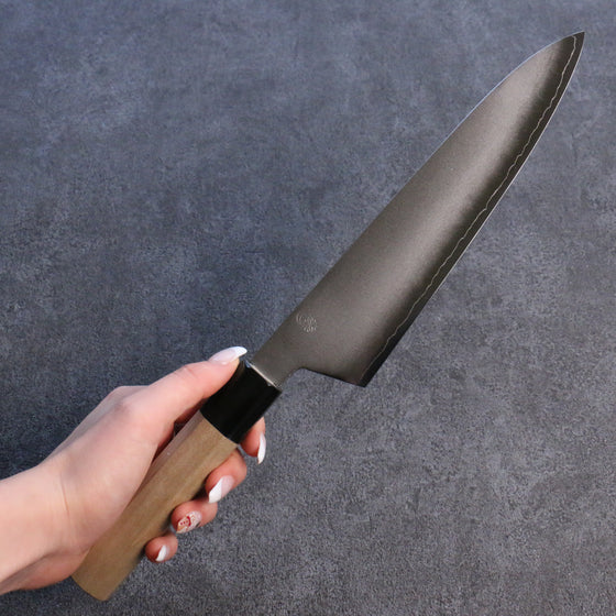 Kikuzuki Silver Steel No.3 Bokashi Gyuto  210mm Magnolia Handle - Japanny - Best Japanese Knife