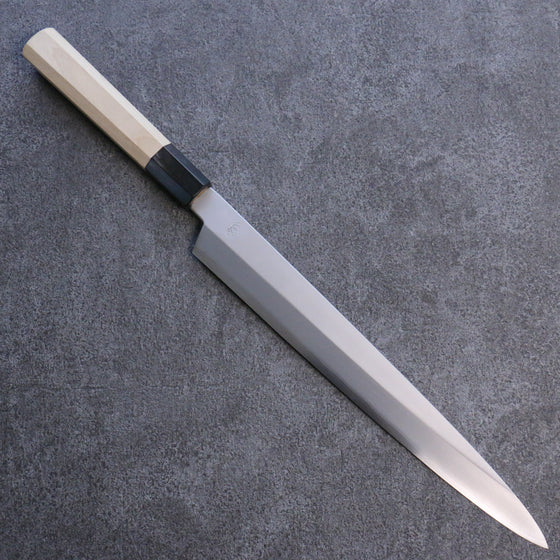 Kikuzuki Silver Steel No.3 Bokashi Yanagiba  270mm Magnolia Handle - Japanny - Best Japanese Knife