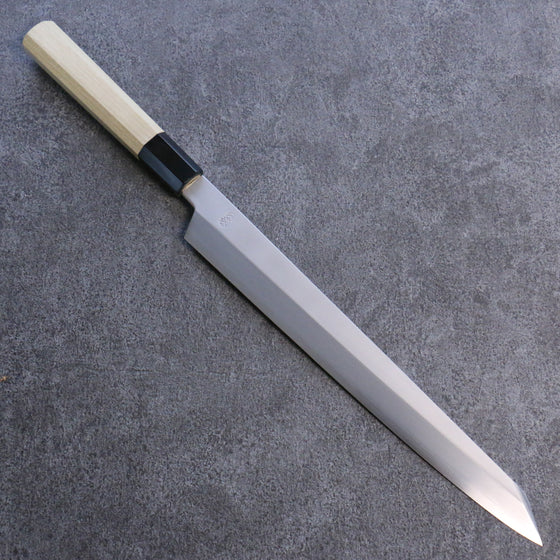 Kikuzuki Silver Steel No.3 Bokashi Kiritsuke Yanagiba  270mm Magnolia Handle - Japanny - Best Japanese Knife