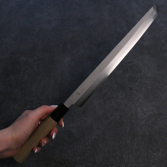 Kikuzuki Silver Steel No.3 Bokashi Sakimaru Takohiki  270mm Magnolia Handle - Japanny - Best Japanese Knife