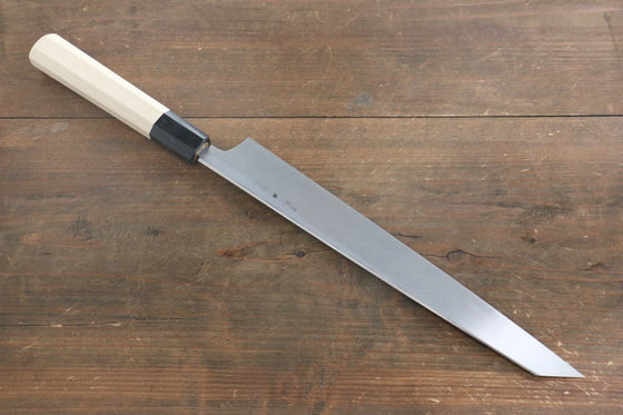 Choyo White Steel Mirrored Finish Kengata Yanagiba 300mm Magnolia Handle - Japanny - Best Japanese Knife