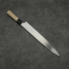 Kikuzuki Silver Steel No.3 Bokashi Yanagiba  300mm Magnolia Handle - Japanny - Best Japanese Knife