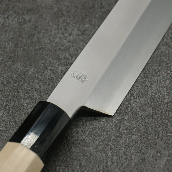 Kikuzuki Silver Steel No.3 Bokashi Yanagiba  300mm Magnolia Handle - Japanny - Best Japanese Knife