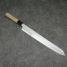  Kikuzuki Silver Steel No.3 Bokashi Kiritsuke Yanagiba  300mm Magnolia Handle - Japanny - Best Japanese Knife