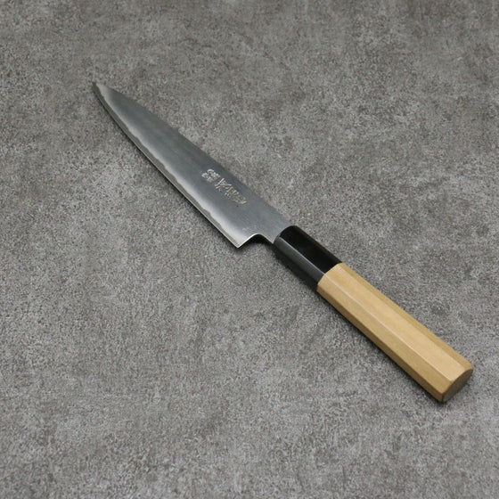 Minamoto Akitada White Steel No.2 Kasumitogi Petty-Utility 150mm Magnolia Handle - Japanny - Best Japanese Knife