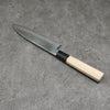 Minamoto Akitada White Steel No.2 Kasumitogi Santoku 180mm Magnolia Handle - Japanny - Best Japanese Knife