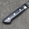 Seisuke Aotsuchi AUS10 Hammered Kiritsuke Santoku  195mm Navy blue Pakka wood Handle with Sheath - Japanny - Best Japanese Knife