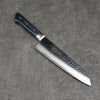 Seisuke Seiun VG10 33 Layer Damascus Santoku  180mm Navy blue Pakka wood Handle - Japanny - Best Japanese Knife