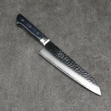  Seisuke Seiun VG10 33 Layer Damascus Santoku  180mm Navy blue Pakka wood Handle - Japanny - Best Japanese Knife